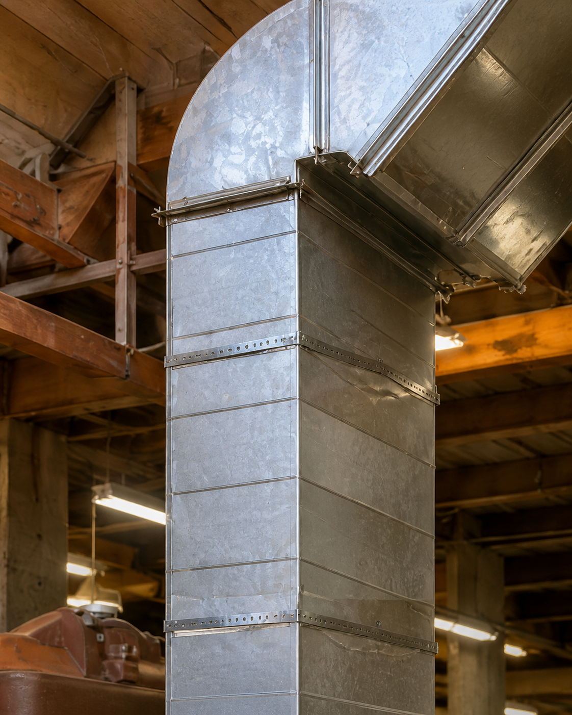 Commercial ventilation ductwork